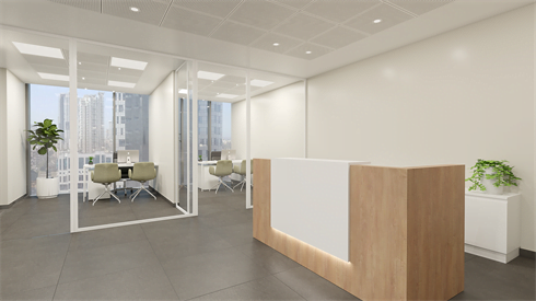 עמדת קבלה ומשרדים חדשים ומפוארים