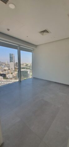 מגדל יוקרתי עם לובי מפואר, שמירה