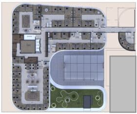 קומת משרדים חדשה להשכרה במרכז המסחרי החדש בשוהם