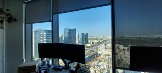 משרד יוקרתי גמר הייטק קומה גבוהה במגדל יוקרתי בלב הבורסה